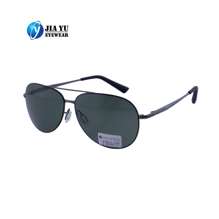 Newest Trending Fashion CE UV400 Black Round Metal Sunglasses Jiayu